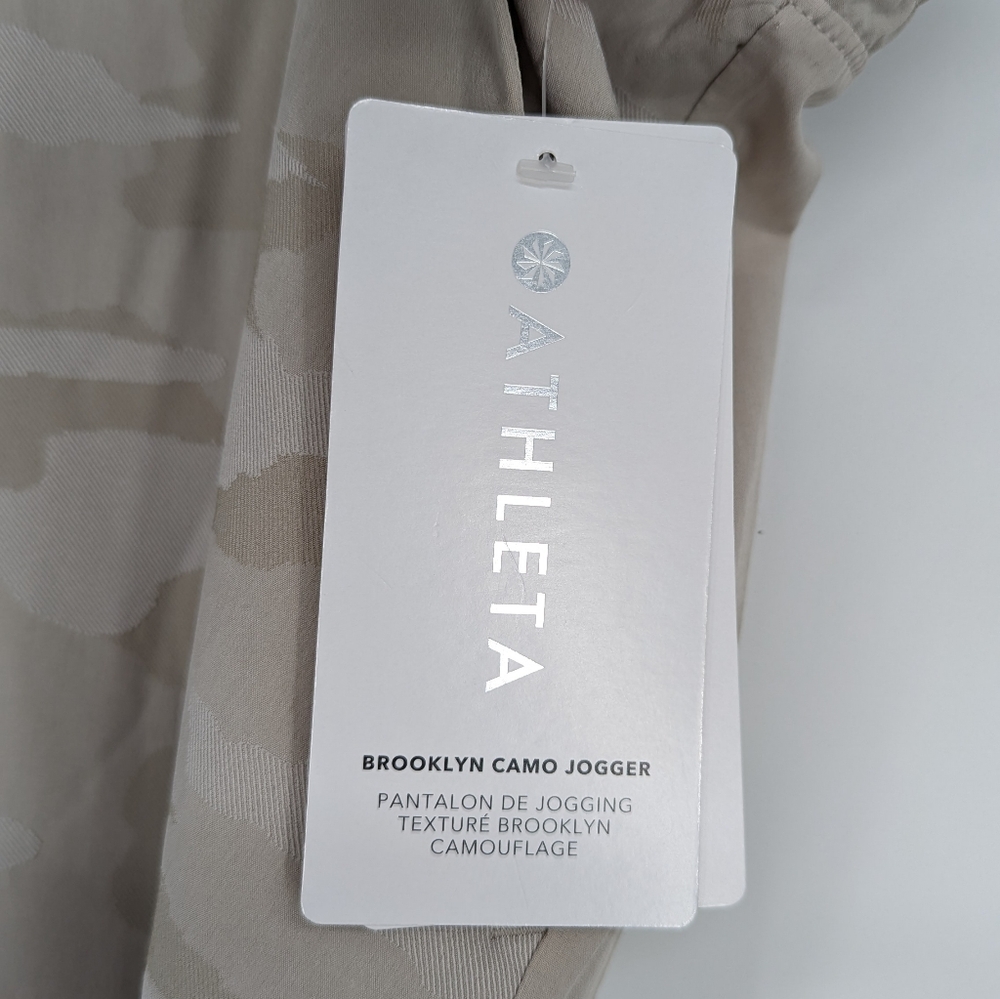 Athleta | NWT Brooklyn Camo Joggers Beige Pants - Picture 3 of 10